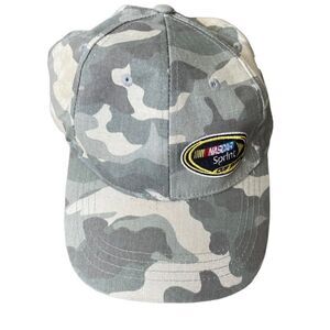 NASCAR Trucker Cap Camouflage Adjustable Strap Logo